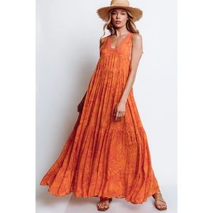 Free People tiers for you maxi slip